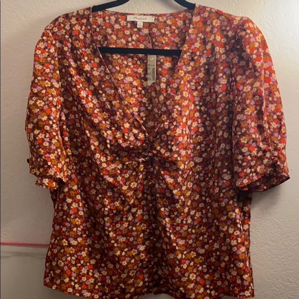Madewell floral blouse. NWT.